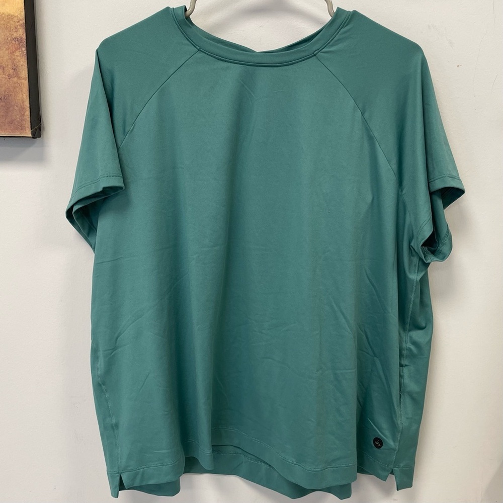 prAna Alpenglow Wicking T-shirt w/ Sun Protection -Cove - 2X - NWT